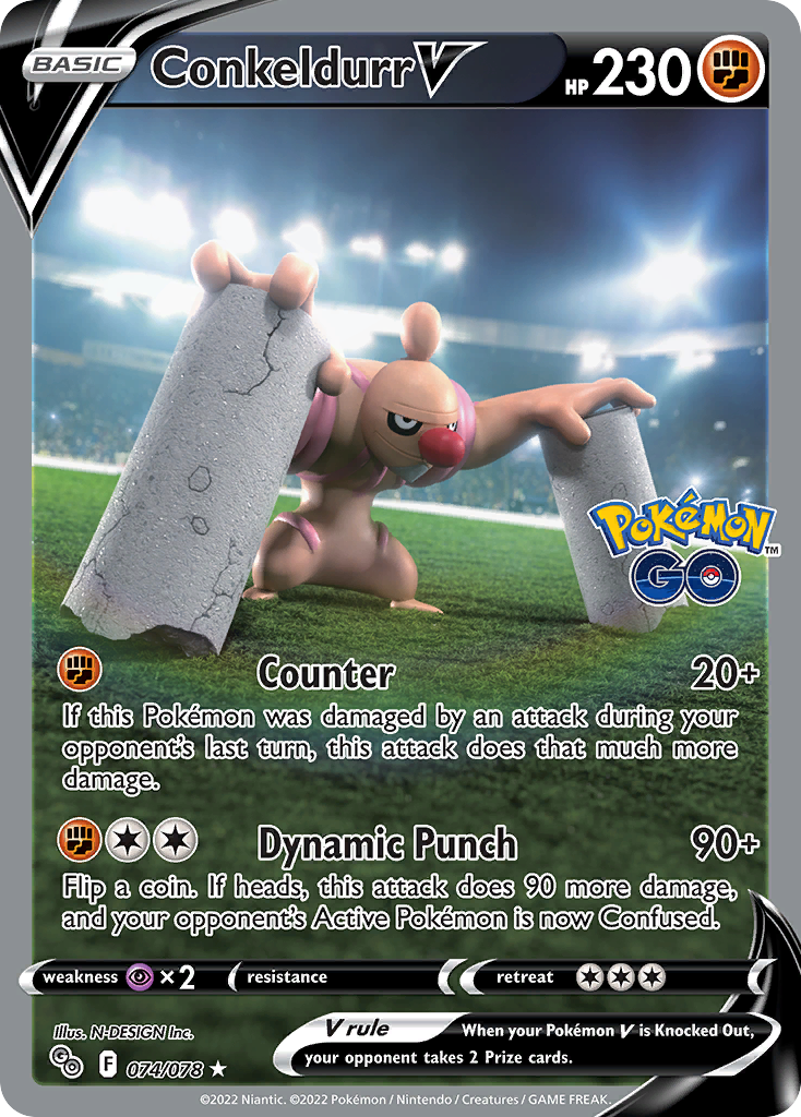 Conkeldurr V 074/078 Pokémon GO