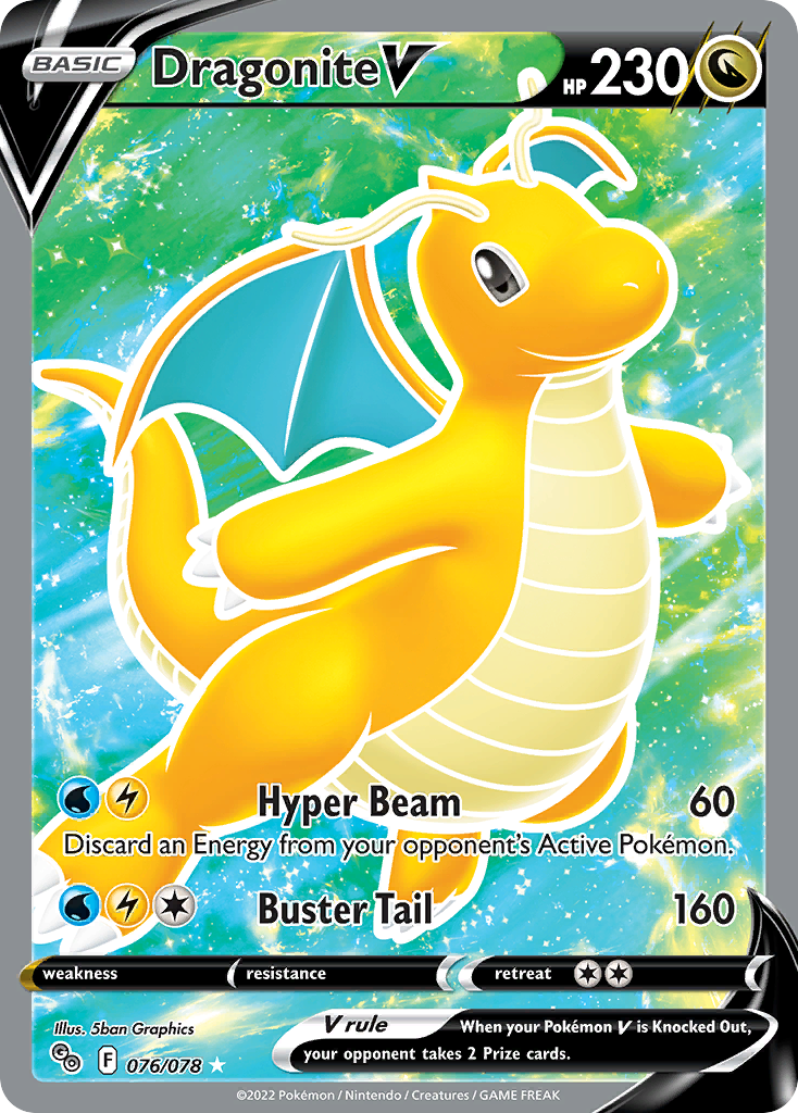 Dragonite V 076/078 Pokémon GO