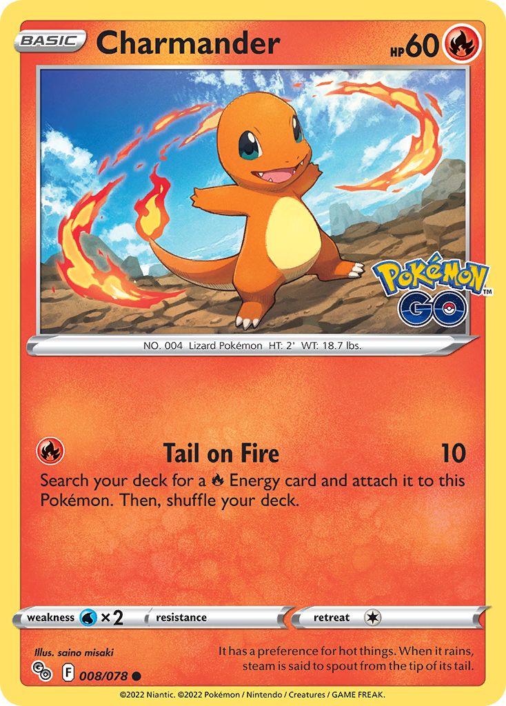 Charmander 008/078 Pokémon GO