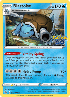 Blastoise 017/078 Pokémon GO