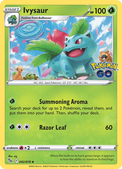 Ivysaur 002/078 Pokémon GO