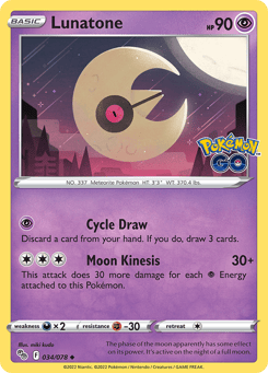 Lunatone 034/078 Pokémon GO