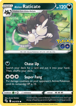 Alolan Raticate 042/078 Pokémon GO