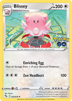 Blissey 052/078 Pokémon GO