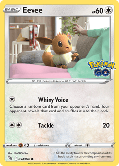 Eevee 054/078 Pokémon GO