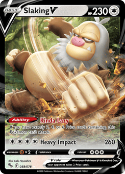 Slaking V 058/078 Pokémon GO