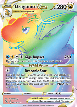 Dragonite VSTAR 081/078 Pokémon GO