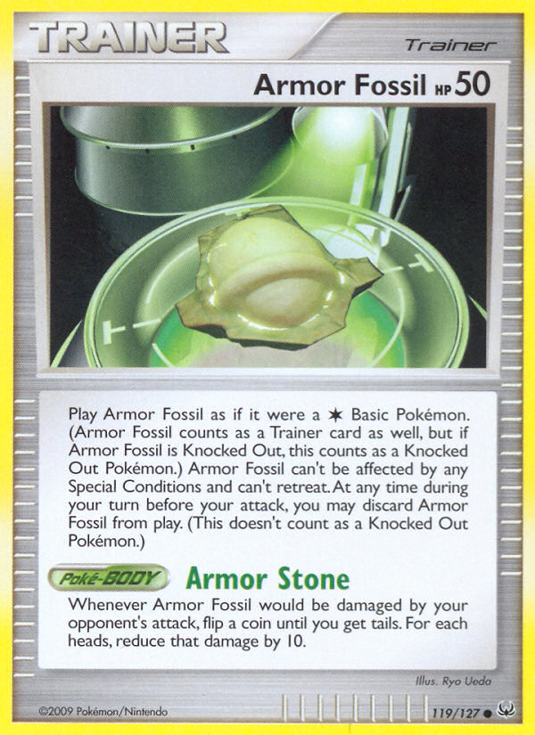 Armor Fossil 119/127 Platinum