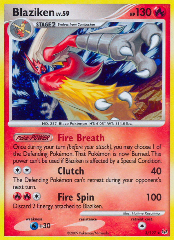 Blaziken 3/127 Platinum