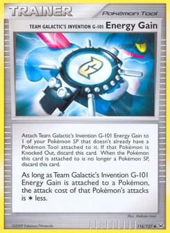 Team Galactic's Invention G-101 Energy Gain 116/127 Platinum