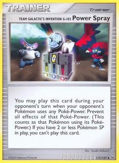 Team Galactic's Invention G-103 Power Spray 117/127 Platinum