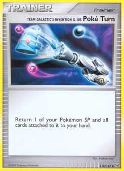 Team Galactic's Invention G-105 Poké Turn 118/127 Platinum