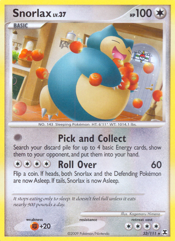 Snorlax 33/111 Rising Rivals