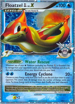 Floatzel GL LV.X 104/111 Rising Rivals