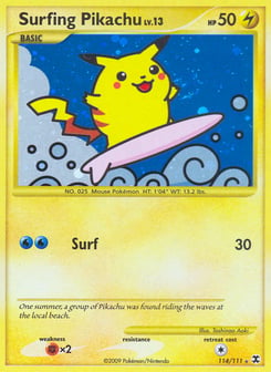 Surfing Pikachu 114/111 Rising Rivals