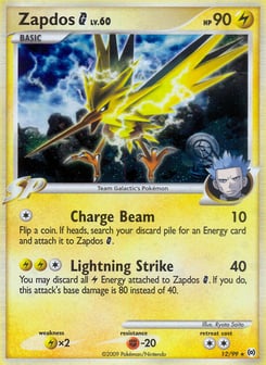Zapdos G 12/99 Arceus