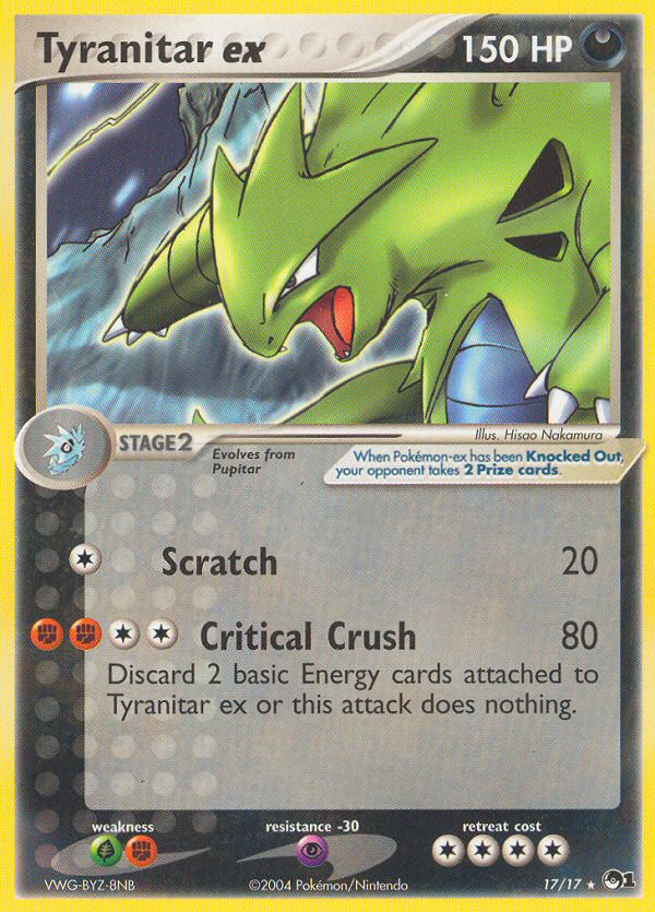 Tyranitar ex 17/17 POP Series 1