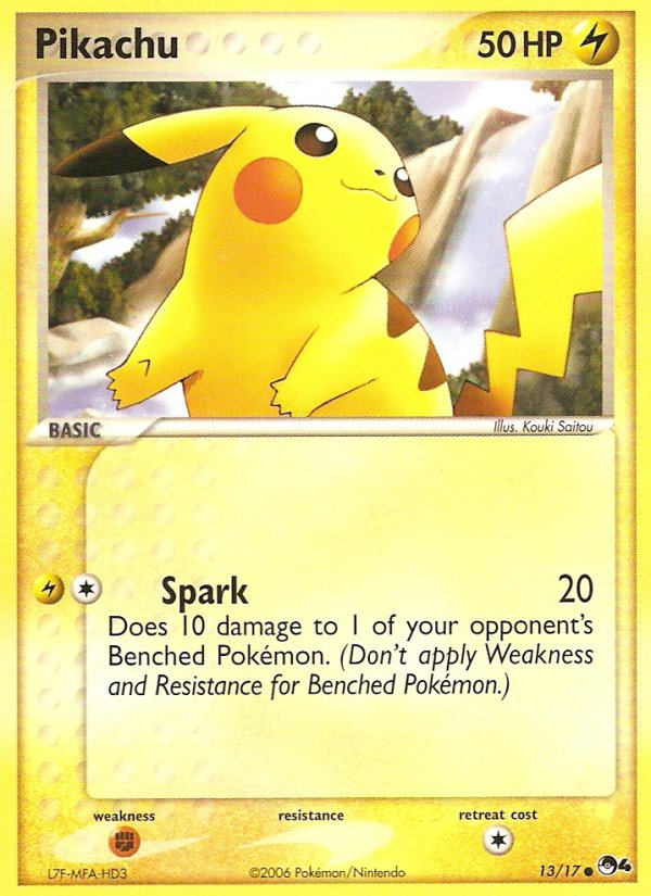 Pikachu 13/17 POP Series 4