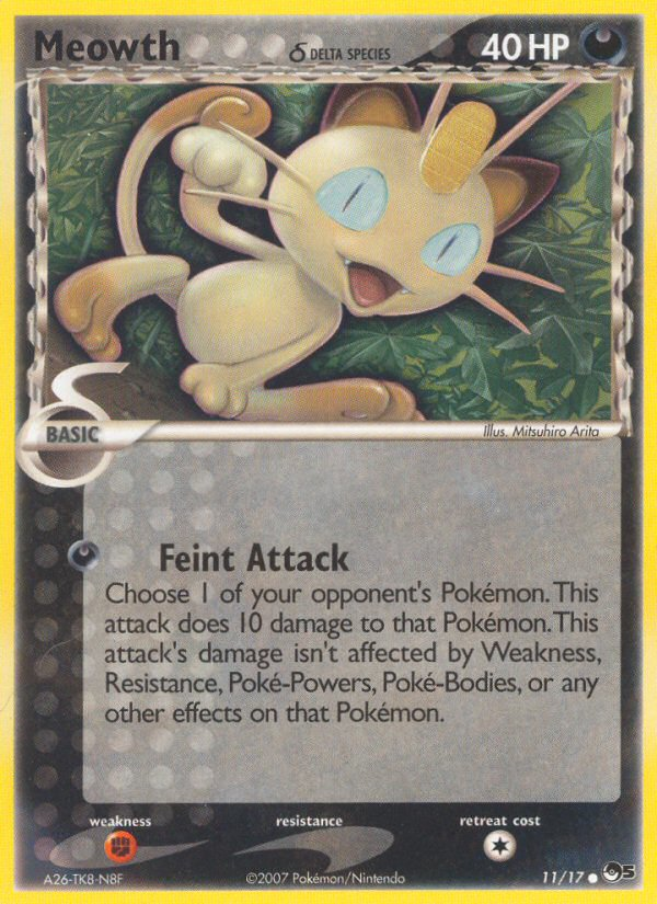 Meowth δ 11/17 POP Series 5