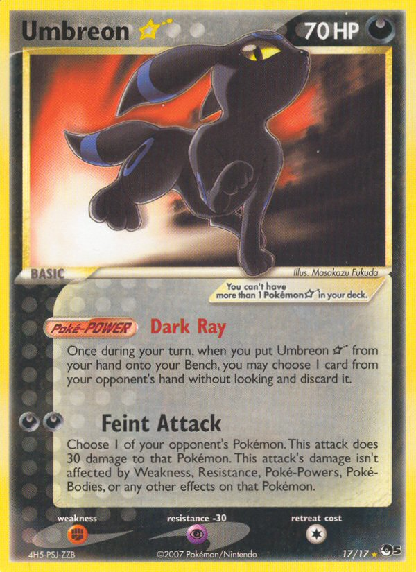 Umbreon ☆ 17/17 POP Series 5