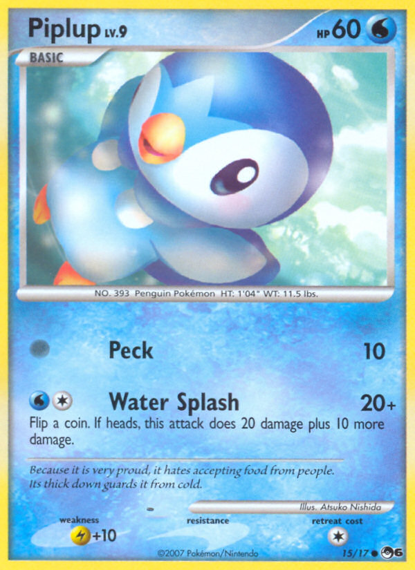 Piplup 15/17 POP Series 6