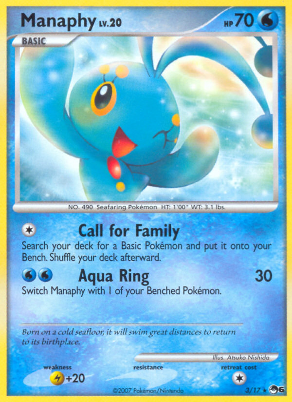 Manaphy 3/17 POP Series 6