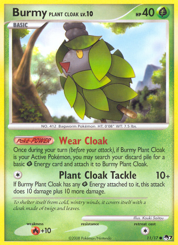 Burmy Plant Cloak 11/17 POP Series 7