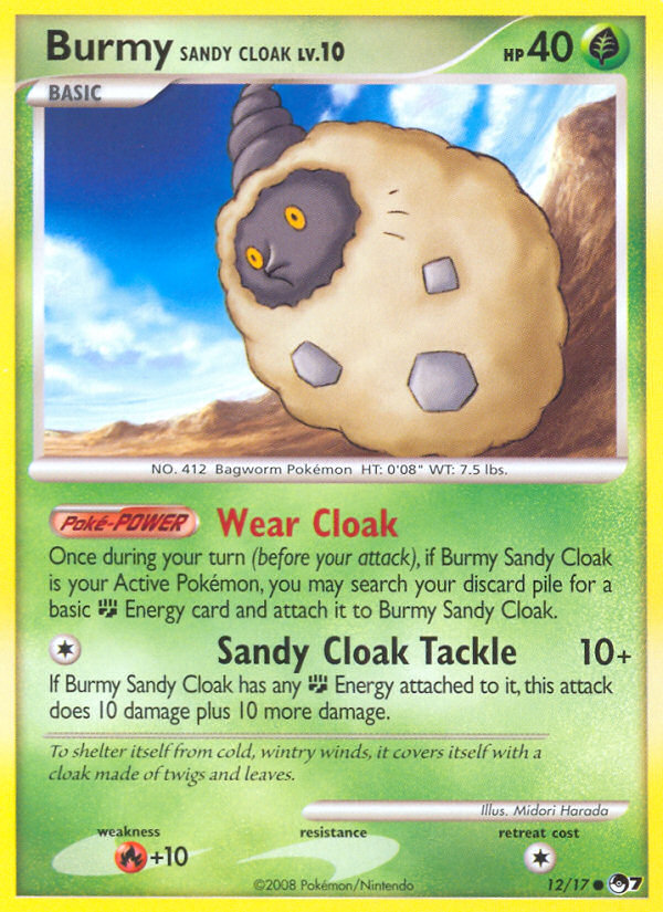 Burmy Sandy Cloak 12/17 POP Series 7