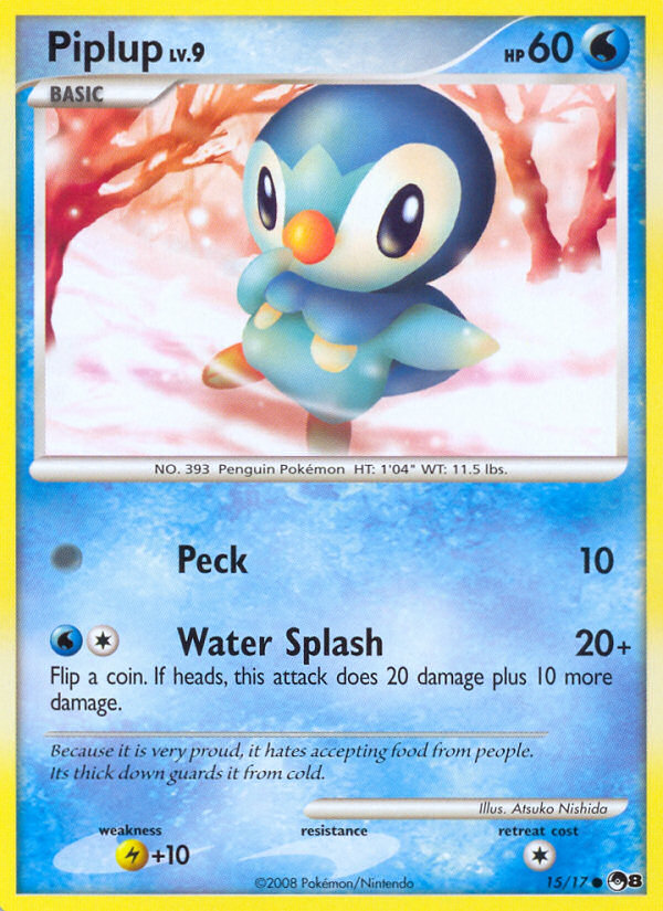 Piplup 15/17 POP Series 8