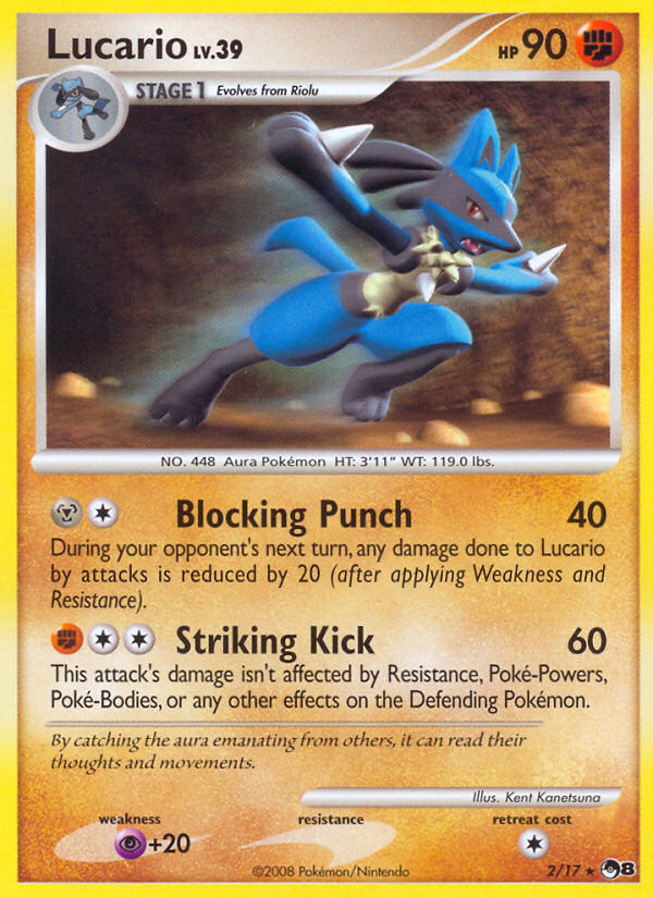 Lucario 2/17 POP Series 8