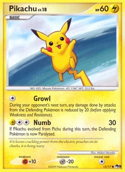 Pikachu 15/17 POP Series 9