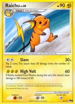 Raichu 3/17 POP Series 9