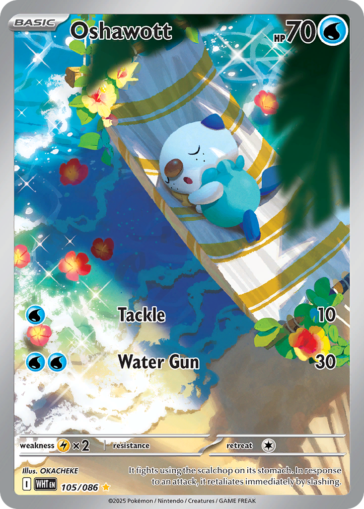 Oshawott 105/086 White Flare