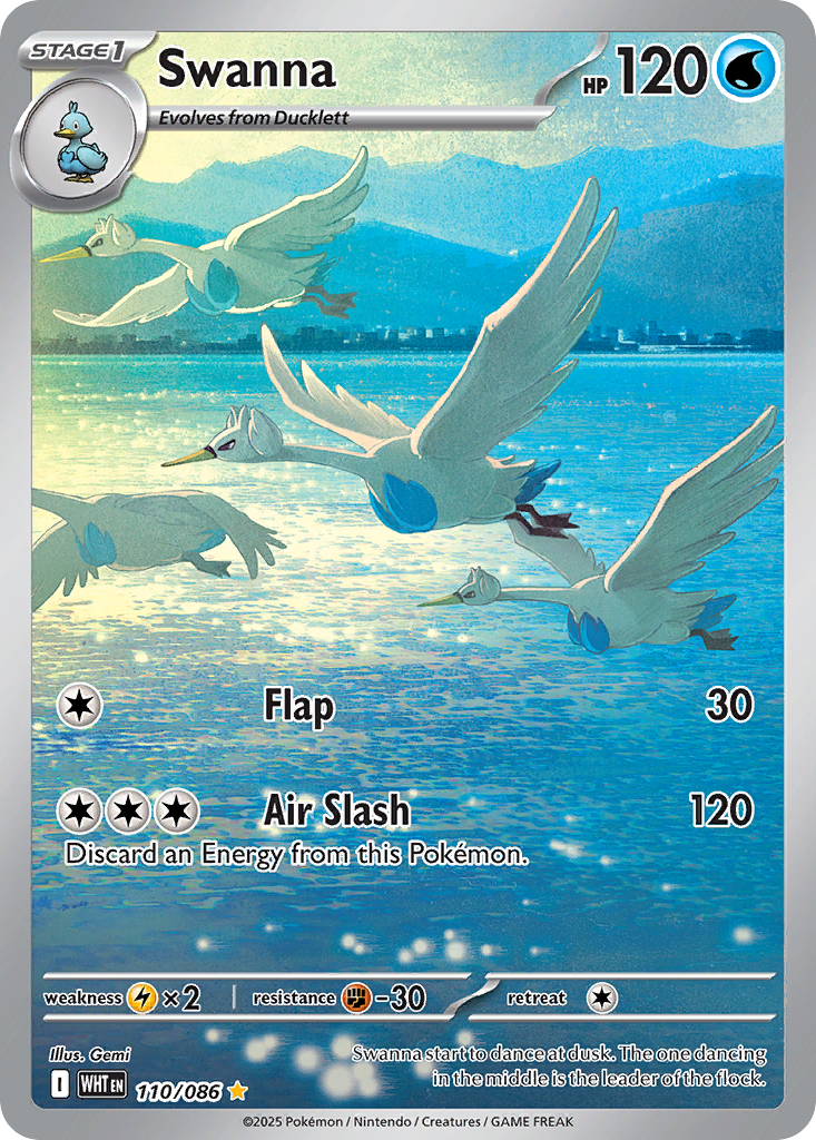 Swanna 110/086 White Flare