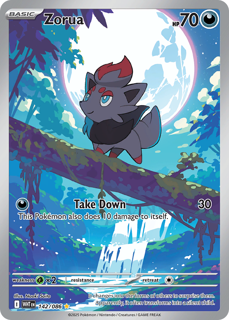 Zorua 142/086 White Flare
