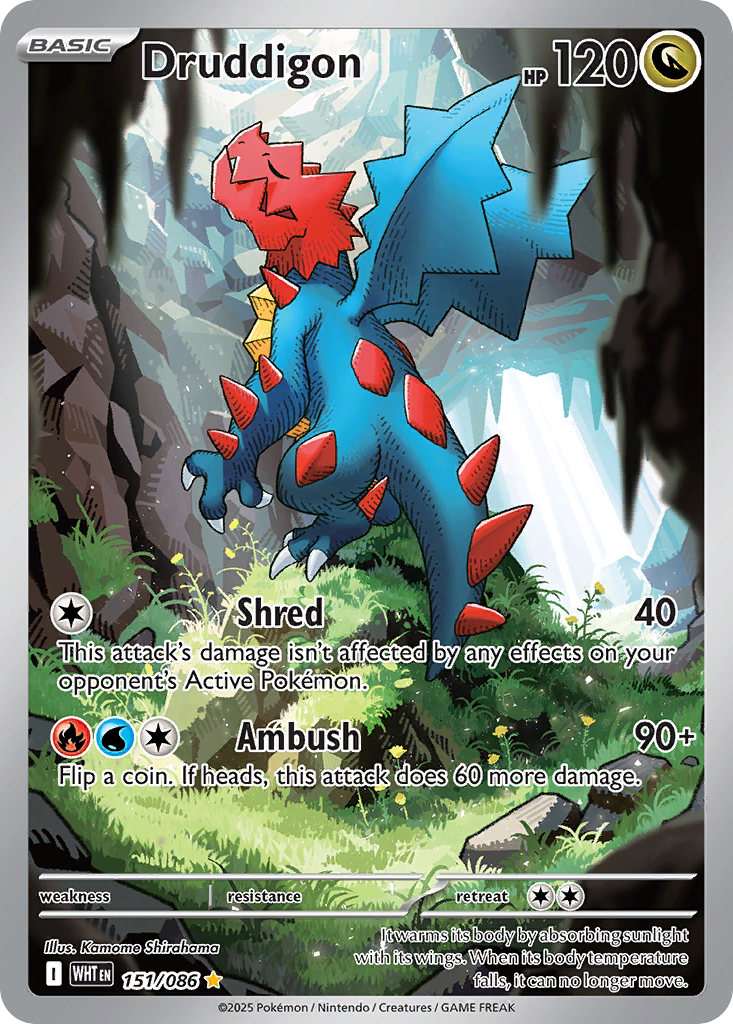 Druddigon 151/086 White Flare