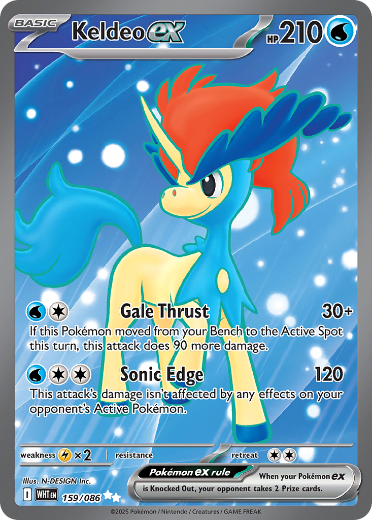 Keldeo ex 159/086 White Flare