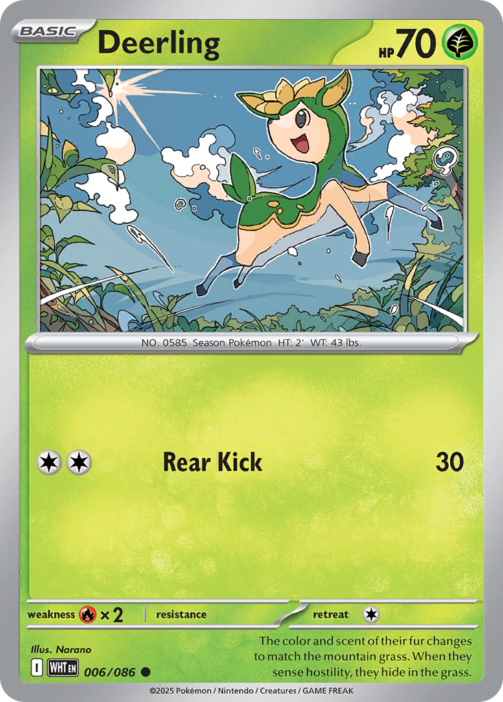Deerling 006/086 White Flare