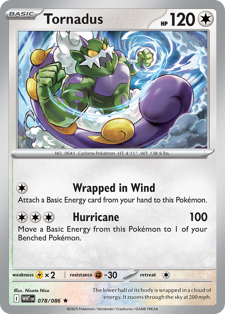 Tornadus 078/086 White Flare