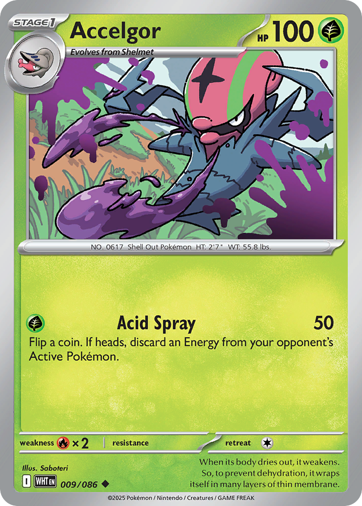 Accelgor 009/086 White Flare