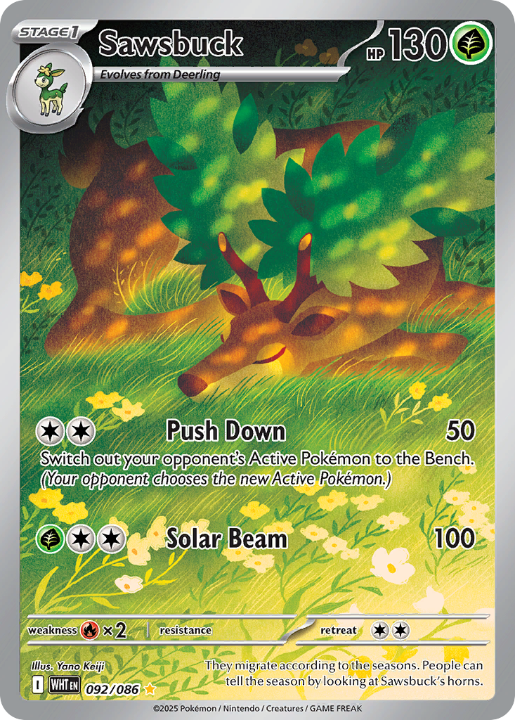 Sawsbuck 092/086 White Flare
