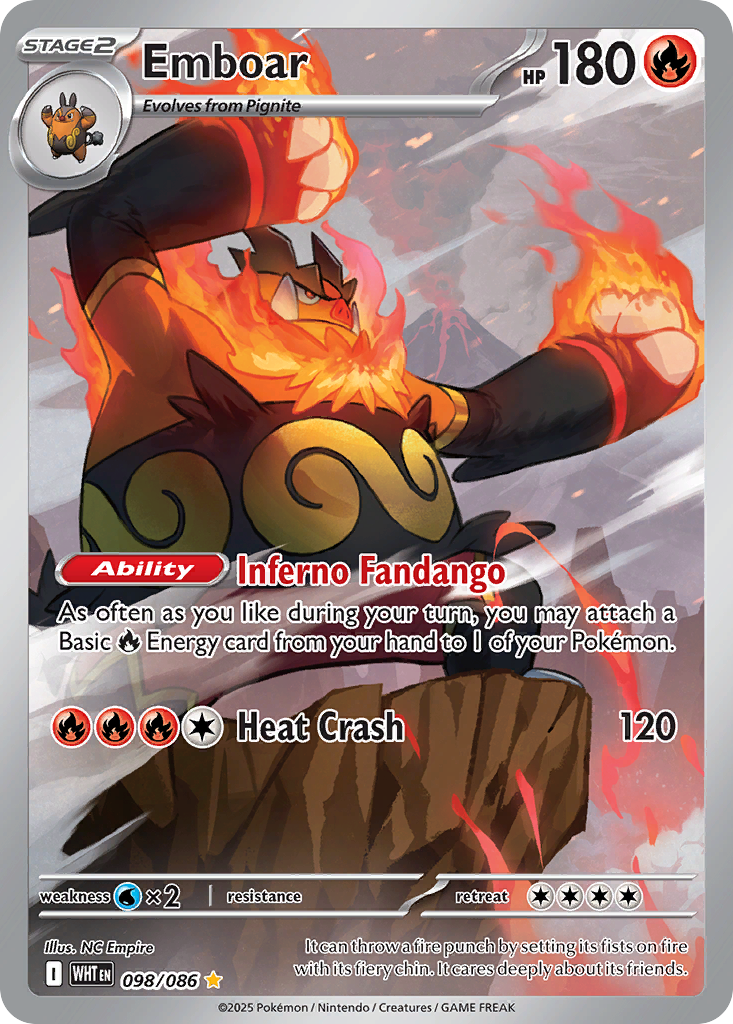Emboar 098/086 White Flare