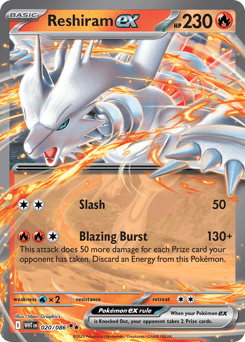 Reshiram ex 020/086 White Flare