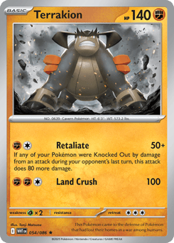 Terrakion 054/086 White Flare