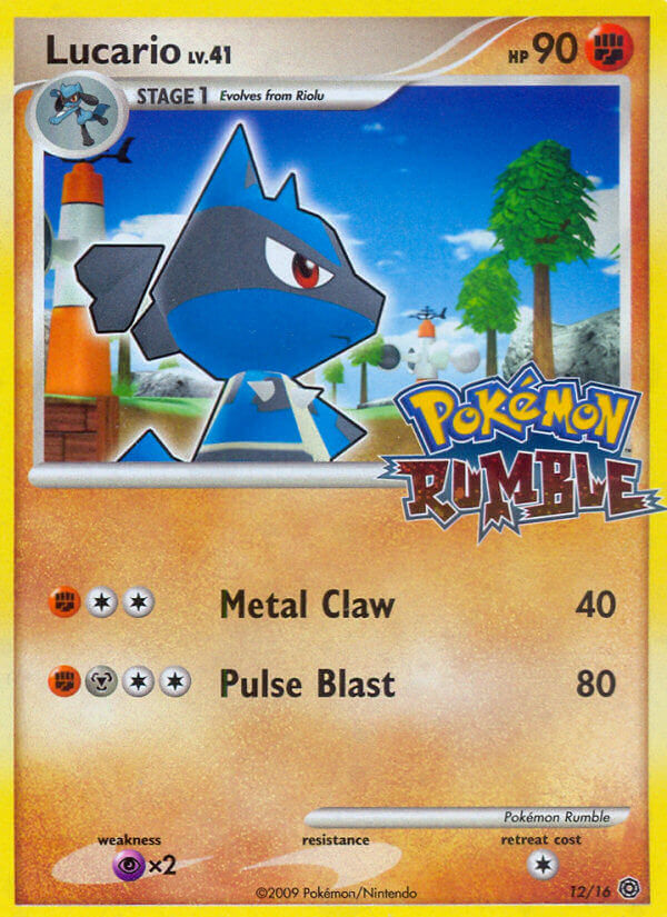 Lucario 12/16 Pokémon Rumble