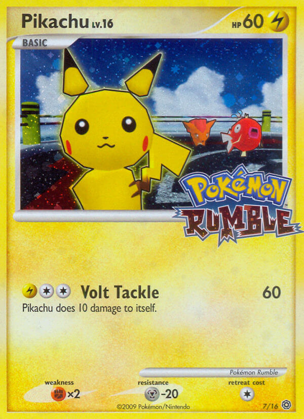 Pikachu 7/16 Pokémon Rumble