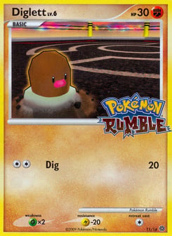 Diglett 11/16 Pokémon Rumble