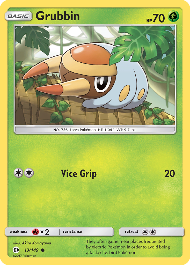 Grubbin 13/149 Sun & Moon