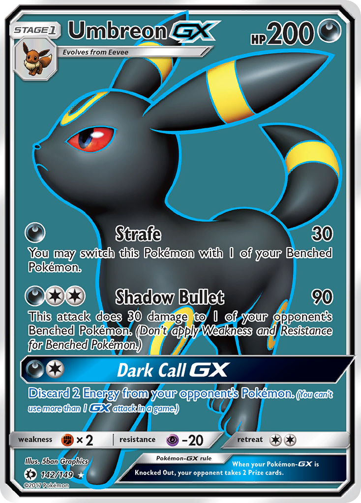 Umbreon-GX 142/149 Sun & Moon