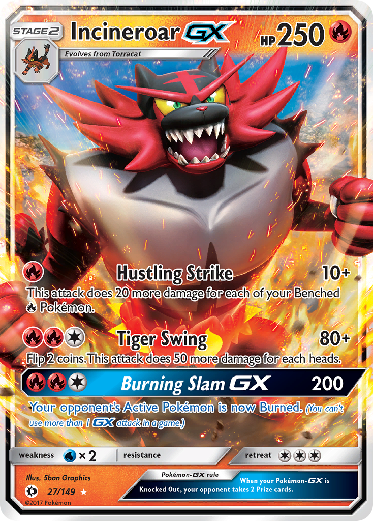 Incineroar-GX 27/149 Sun & Moon